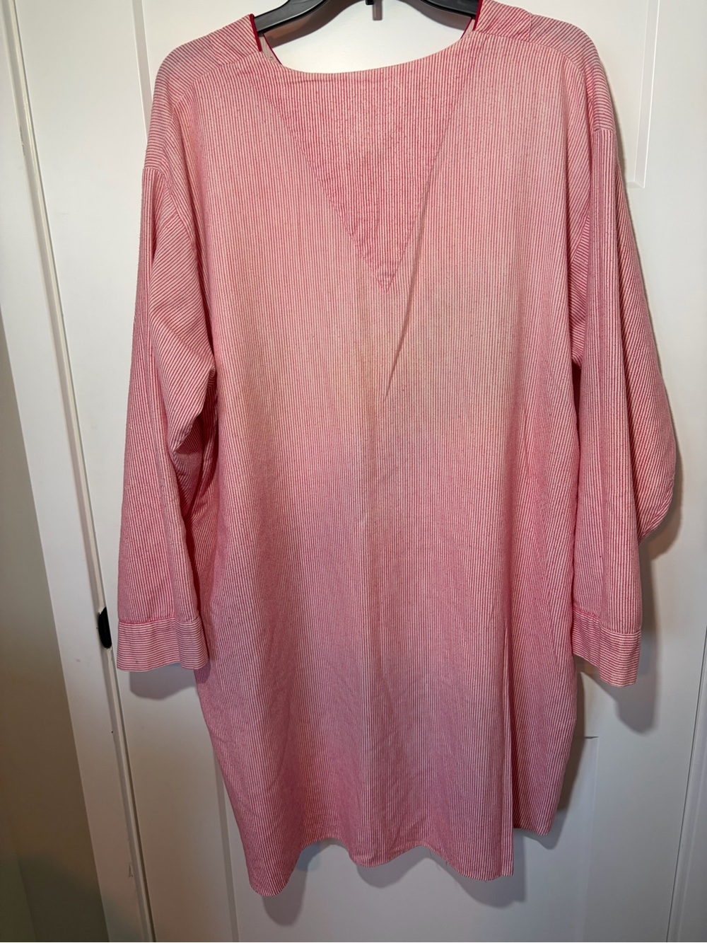RARE VINTAGE Coke Logo Red Striped Oversized Tunic - Picture 4 of 5